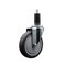 Service Caster 5'' Thermoplastic Rubber Wheel Swivel 1-1/4'' Expanding Stem Caster SCC-EX20S514-TPRB-114 - alternate 1